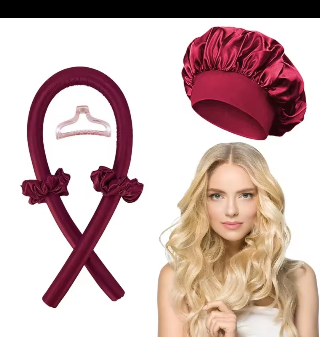 Tige à friser sans chaleur, bandeau, casquette de nuit, sans chaleur, bigoudis, bigoudis doux, boucles paresseuses, Bonnet de couchage, outils de coiffure - Orisens France
