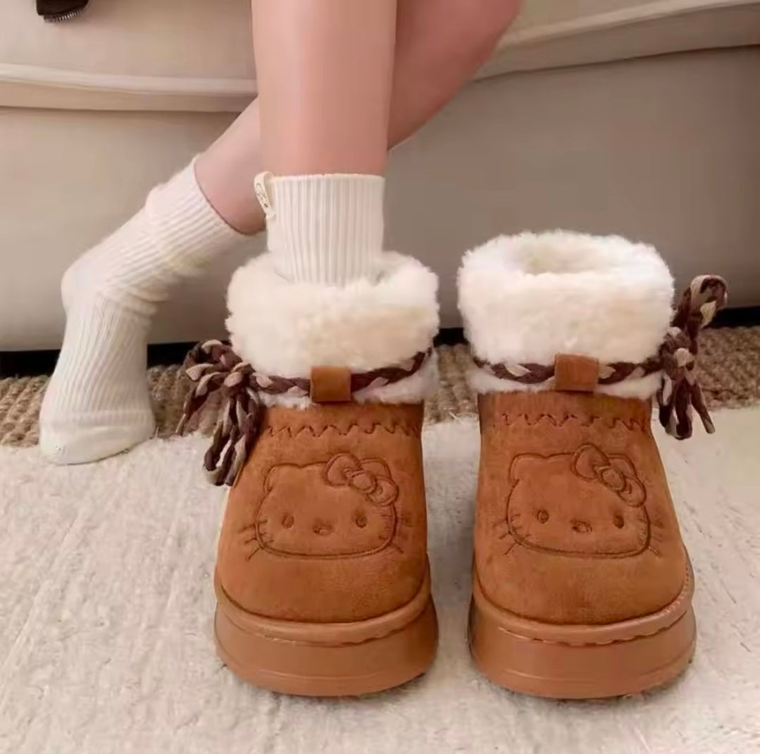 Bottes de neige basses et douillettes Hello Kitty