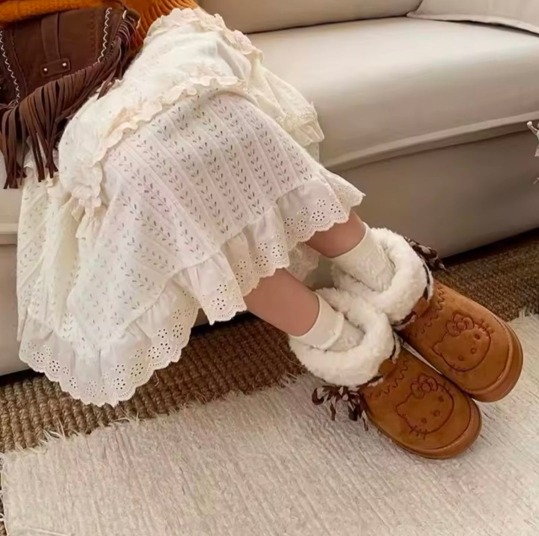 Bottes de neige basses et douillettes Hello Kitty