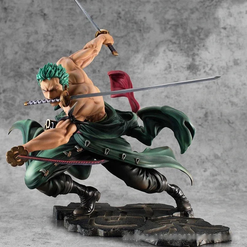 Figurine One Piece de 10 cm, jouet anime GK Roronoa Zoro, lame à trois lames, Sa-maximum, figurine de collection en PVC, cadeau pour enfants,adolescents et adultes