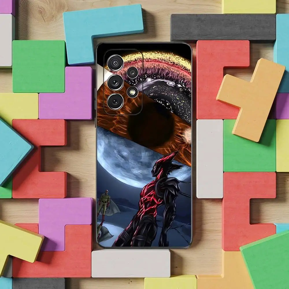 One P-Punch M-Man S-Saitama Phone Case For Samsung S25,S24,S23,S22,S21,S20,S10,Ultra,Plus,Lite,FE,Soft Silicone Black Cover