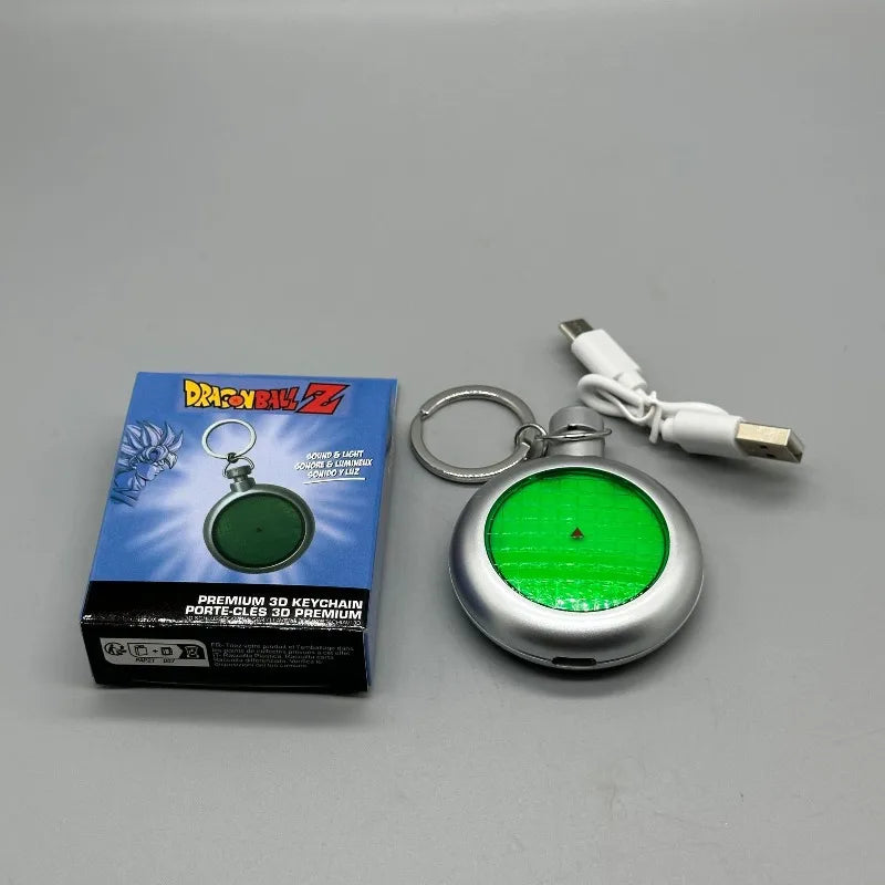 Dragon Ball Press Glow Sound Keychains Creative Bagpack Car Pendant Collect Figures Key Ring Ornament Kids Toy Key Chain Gifts