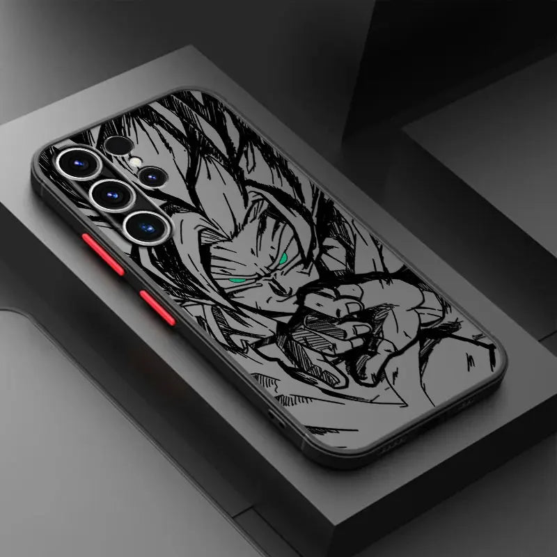 Dragon Ball Goku Vegeta Soft shell Phone Case for Samsung Galaxy S10 S21 FE S21 Note 20 10 S24 S23 Ultra S9 S22 Plus S20 S25