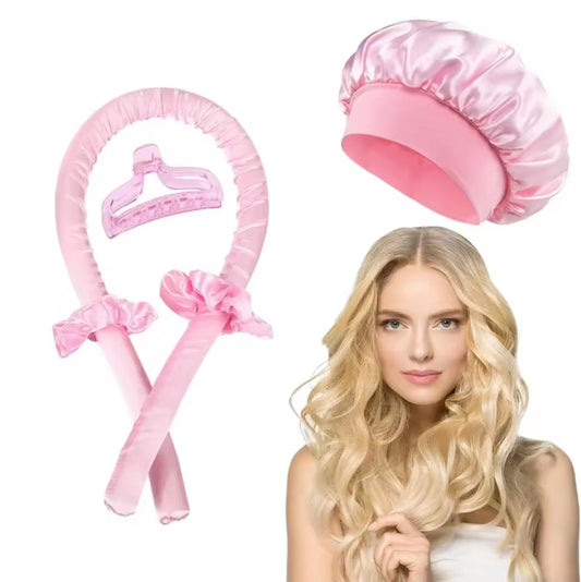 Tige à friser sans chaleur, bandeau, casquette de nuit, sans chaleur, bigoudis, bigoudis doux, boucles paresseuses, Bonnet de couchage, outils de coiffure - Orisens France