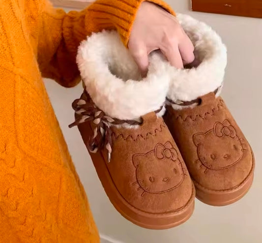 Bottes de neige basses et douillettes Hello Kitty