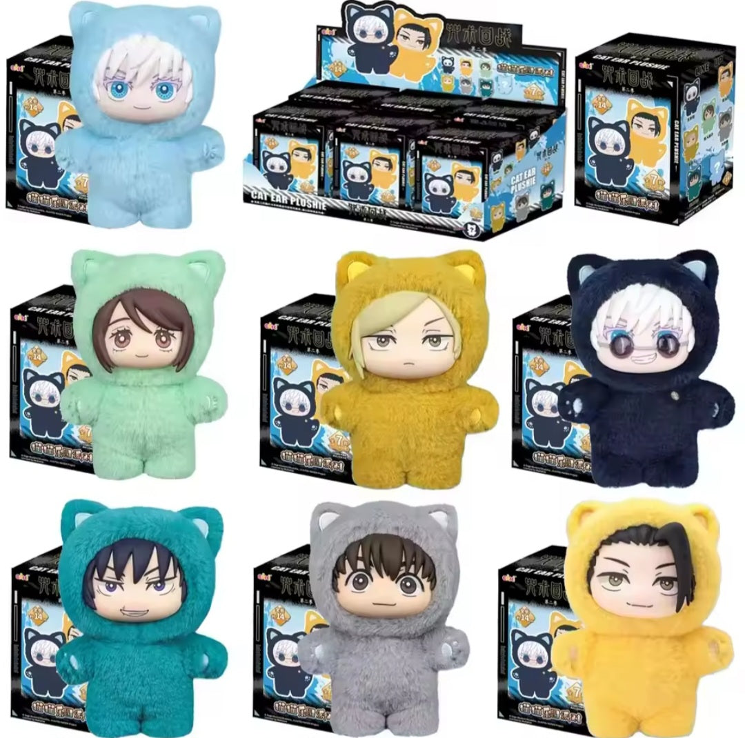 Eaki Jujutsu Kaisen saison 2 chat parc fête Gojo Satoru boîte aveugle en peluche sac de poignet pendentif modèle Collection - Orisens France
