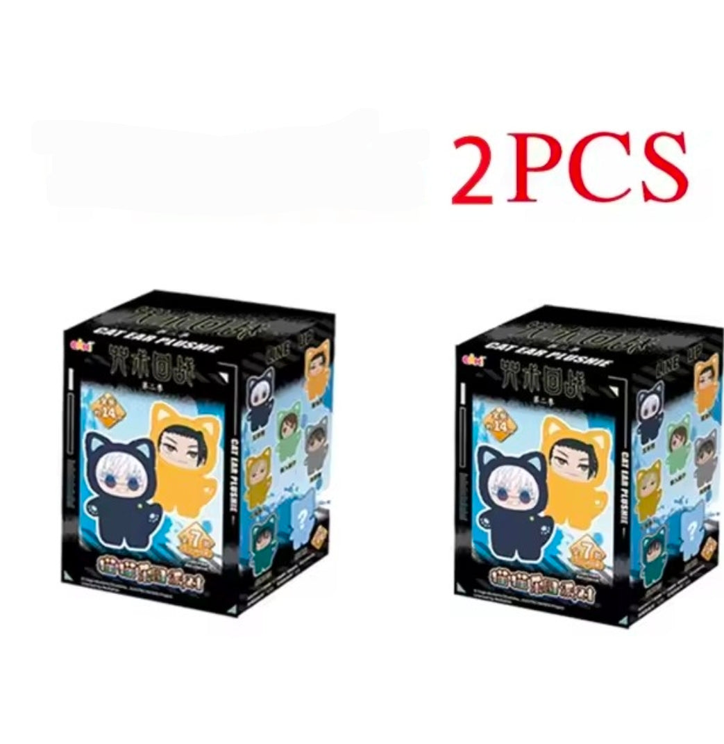 Eaki Jujutsu Kaisen saison 2 chat parc fête Gojo Satoru boîte aveugle en peluche sac de poignet pendentif modèle Collection - Orisens France