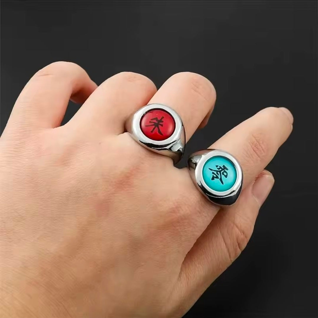 Coffret 10 Anneaux Akatsuki – Naruto Shippuden | Bagues Cosplay & Collection