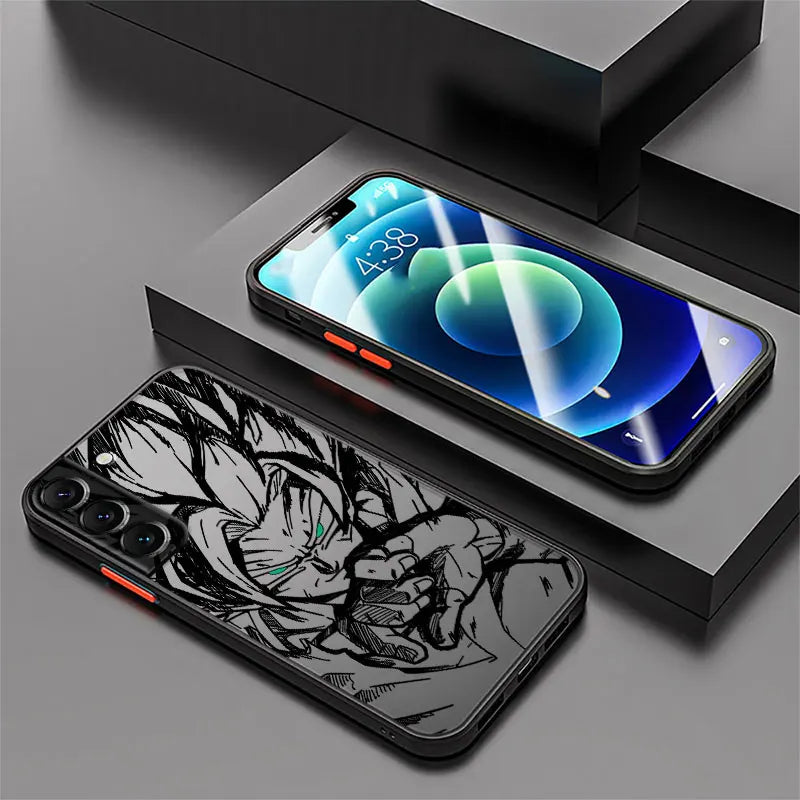 Dragon Ball Goku Vegeta Soft shell Phone Case for Samsung Galaxy S10 S21 FE S21 Note 20 10 S24 S23 Ultra S9 S22 Plus S20 S25