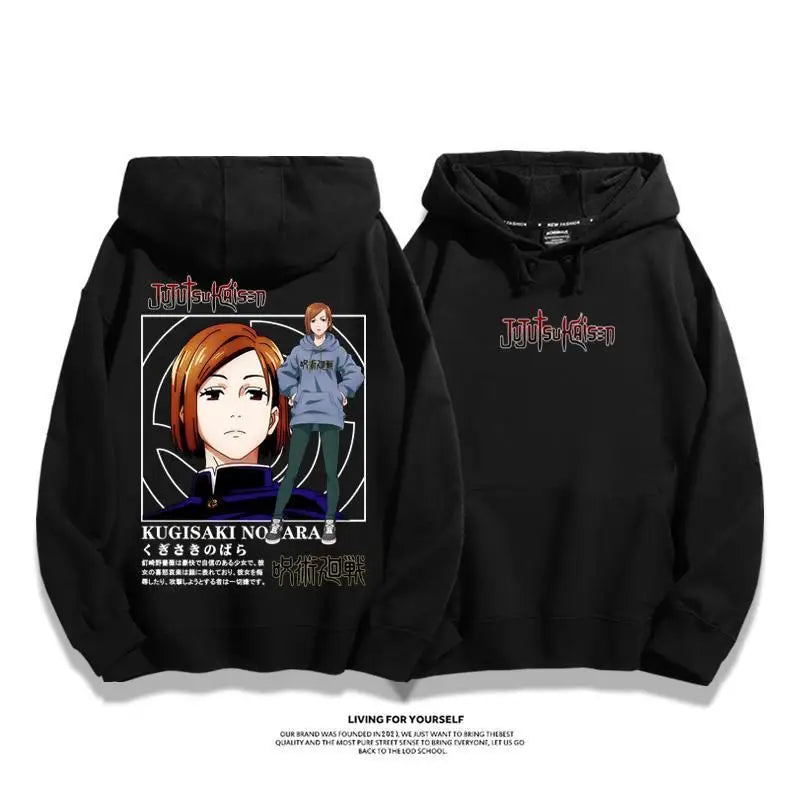 Jujutsu Kaisen Anime Hoodies Men Women Gojo Satoru Manga Hooded Pullover Gothic Sweatshirts Hip Hop Streetwear Men Clothing gift