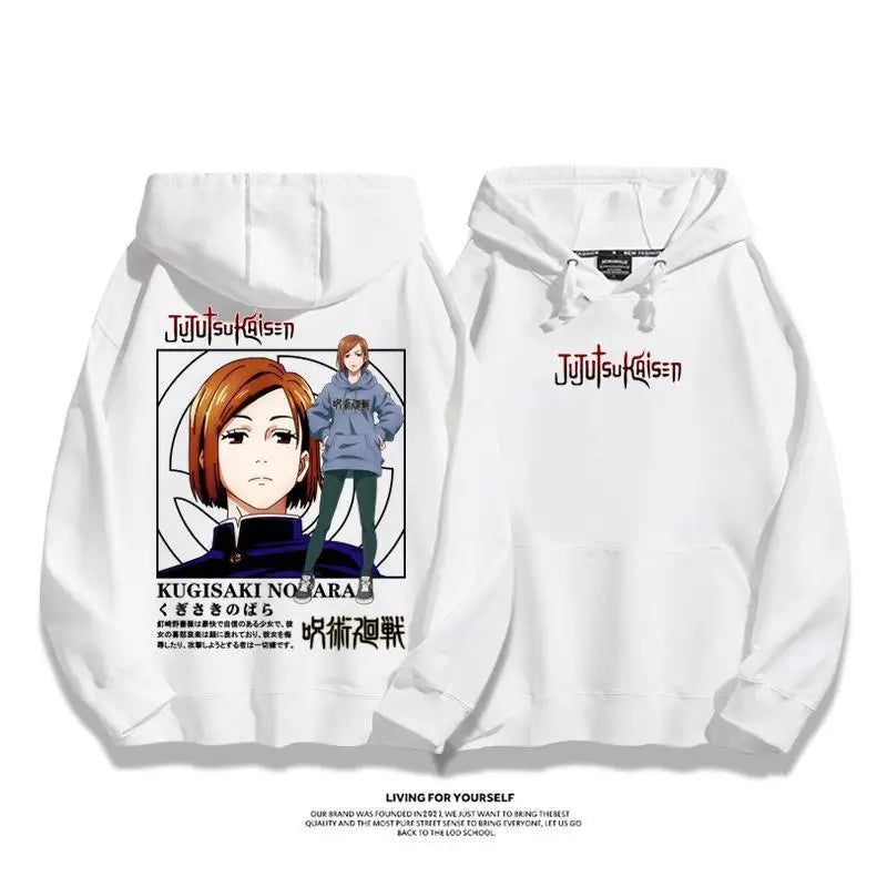 Jujutsu Kaisen Anime Hoodies Men Women Gojo Satoru Manga Hooded Pullover Gothic Sweatshirts Hip Hop Streetwear Men Clothing gift