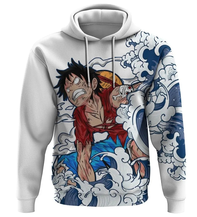 Anime ONE PIECE Autumn and Winter Hoodie Luffy Zoro 3D printing Fashion Casual Cosplay Cartoon Hoodie Streetwear Sweatshirt gift