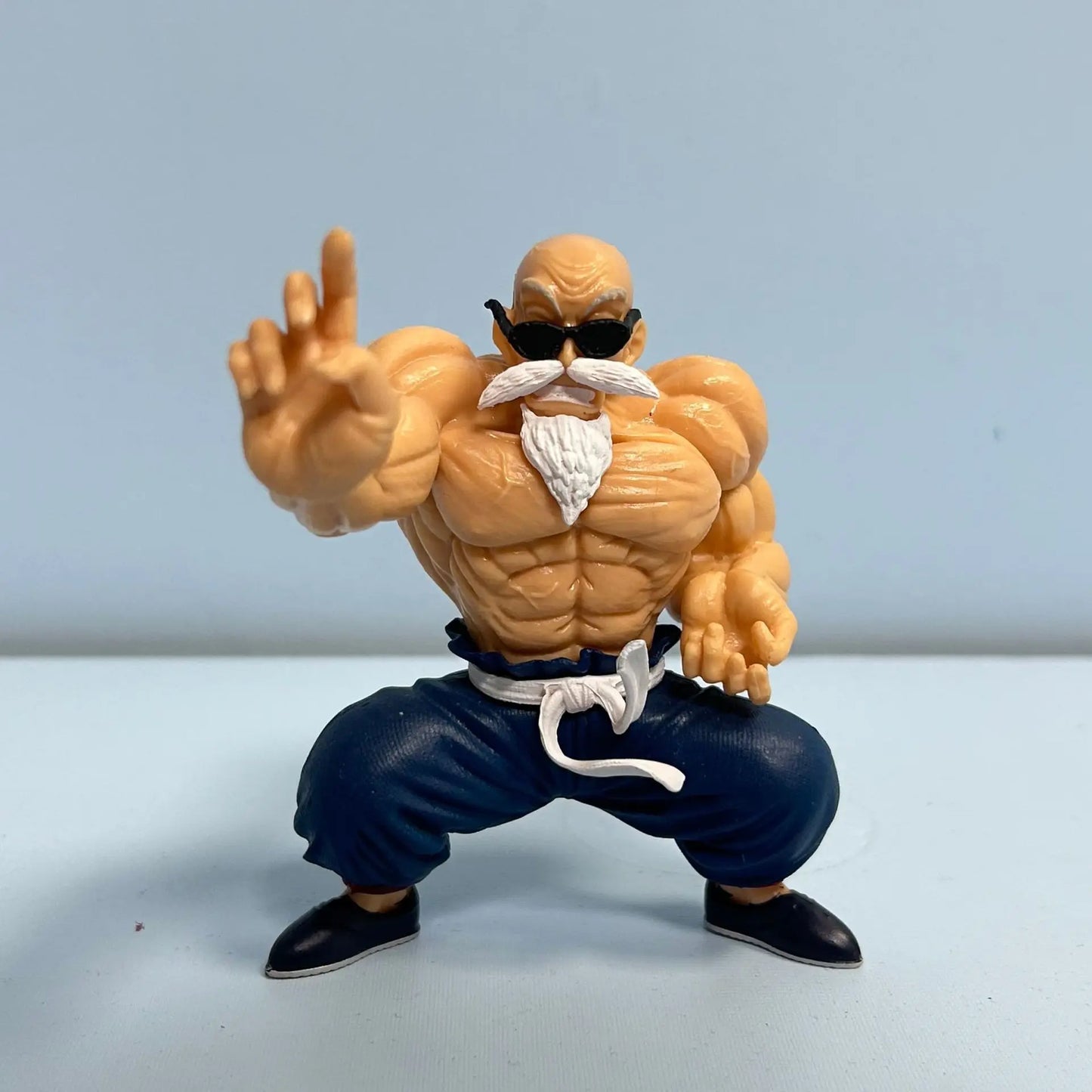 New Anime Dragon Ball Figure Master Roshi Action Figure Muscle Strengthening Form Toys Gifts PVC Model Collectible Ornament