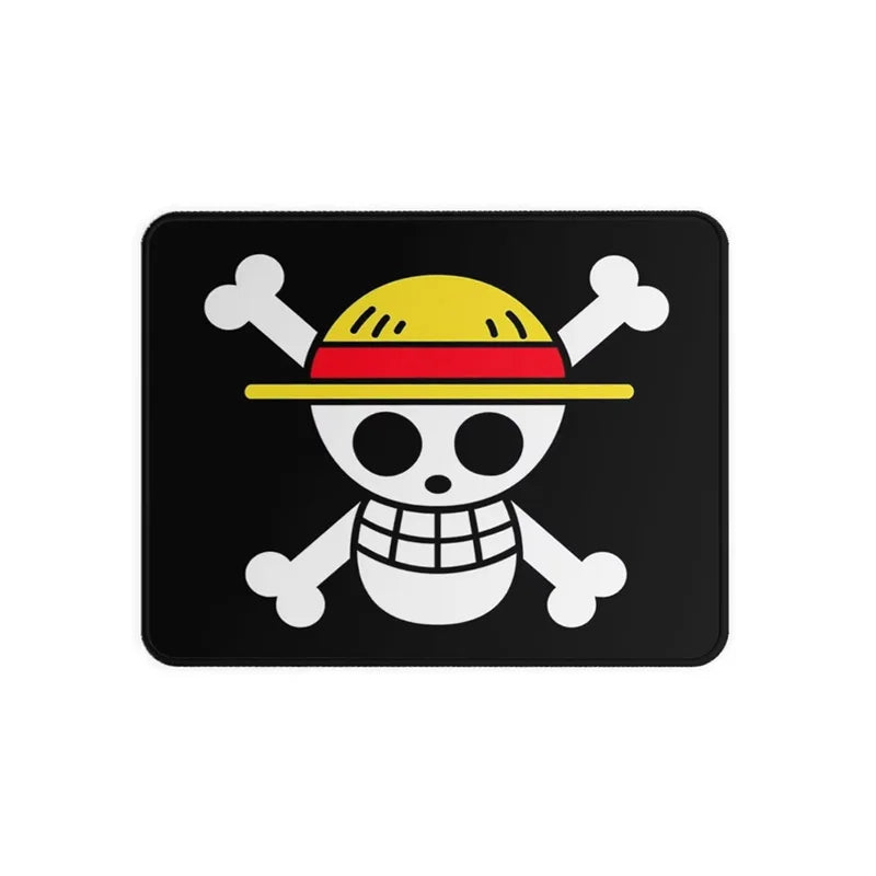 ONE PIECE Luffy Skull Small Mouse Pad Non-Slip Gaming Desktop Leather Mouse Pad Waterproof Anti-Scratch Mat for Laptop Desktop