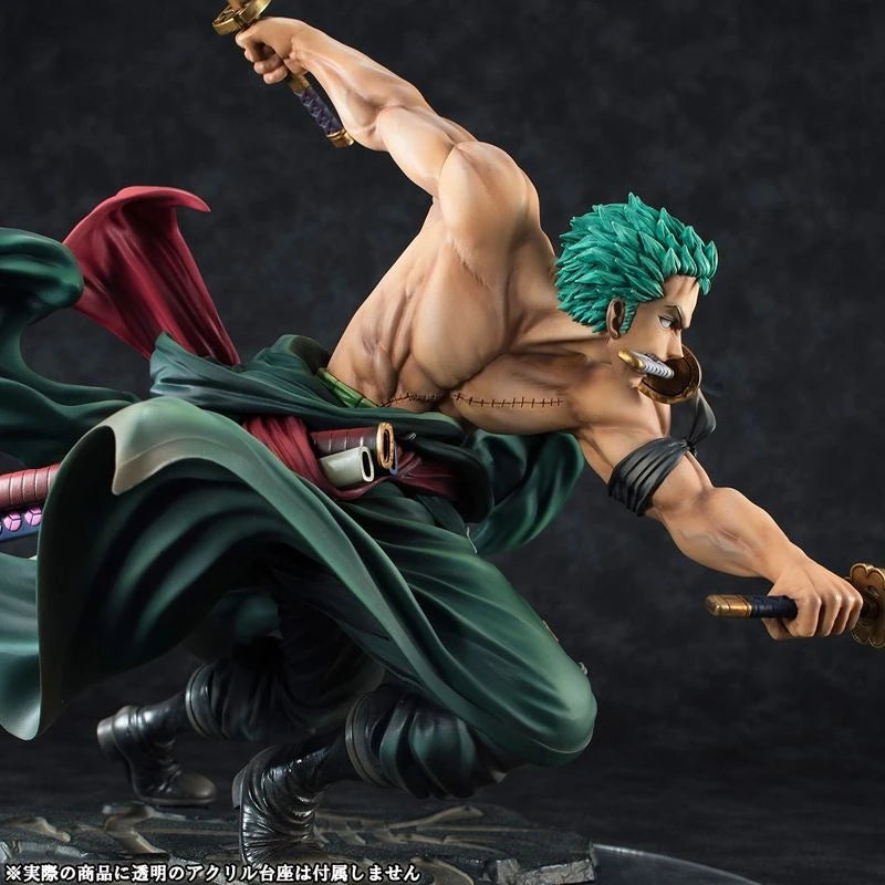 Figurine One Piece de 10 cm, jouet anime GK Roronoa Zoro, lame à trois lames, Sa-maximum, figurine de collection en PVC, cadeau pour enfants,adolescents et adultes