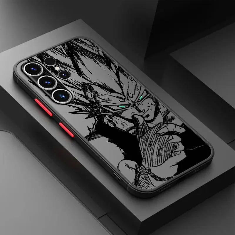 Dragon Ball Goku Vegeta Soft shell Phone Case for Samsung Galaxy S10 S21 FE S21 Note 20 10 S24 S23 Ultra S9 S22 Plus S20 S25